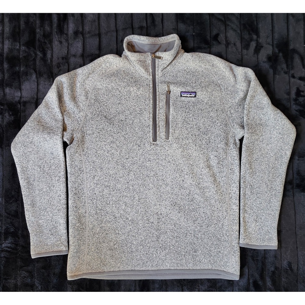 Patagonia Men's Better Sweater 1/4-Zip Gray Size Medium STY25522